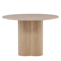 OLIVIA Table à manger 4 personnes ronde en bois