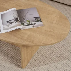 ORIS Table basse organique en bois 120x65cm