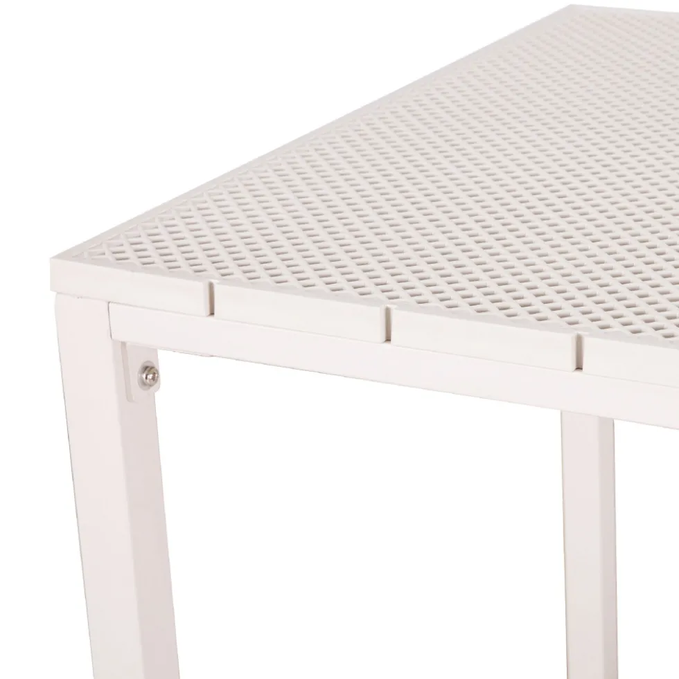 ORKA Ensemble table et chaises de jardin 4 personnes en métal