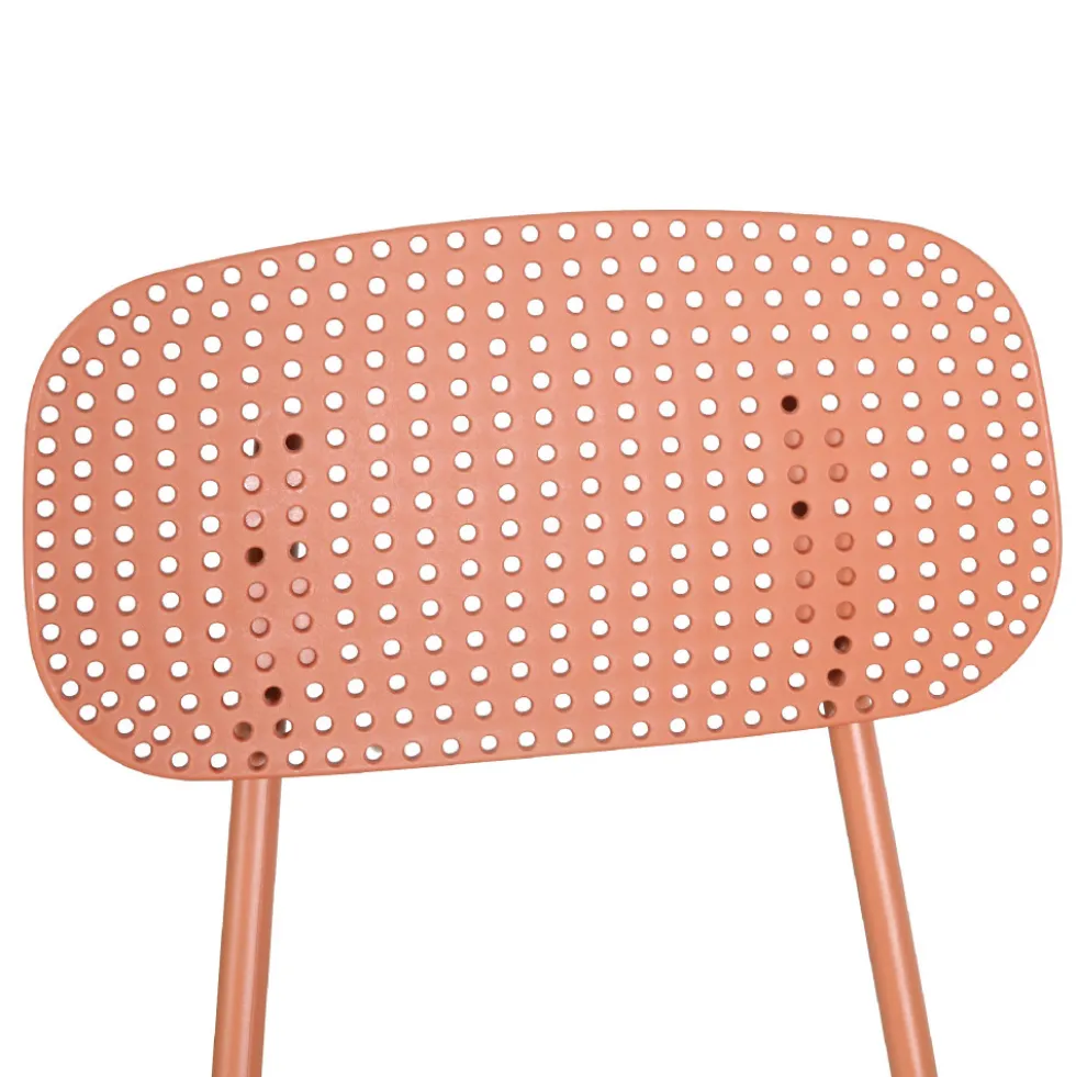 ORKA Ensemble table et chaises de jardin 4 personnes en métal