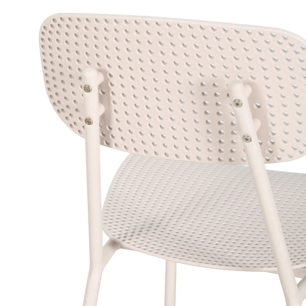 ORKA Ensemble table et chaises de jardin 4 personnes en métal