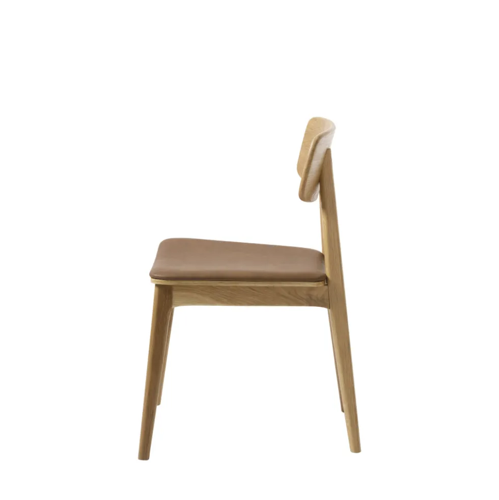 ORR Lot de 2 chaises en bois et simili