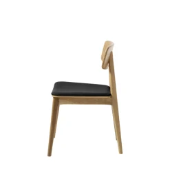 ORR Lot de 2 chaises en bois et simili