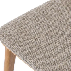 ORR Lot de 2 chaises en tissu et bois