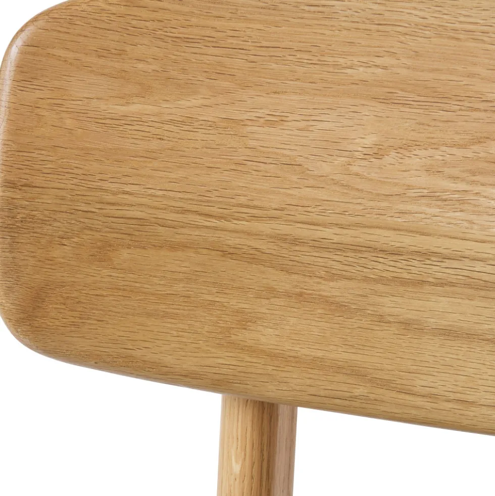 ORR Lot de 2 chaises en tissu et bois
