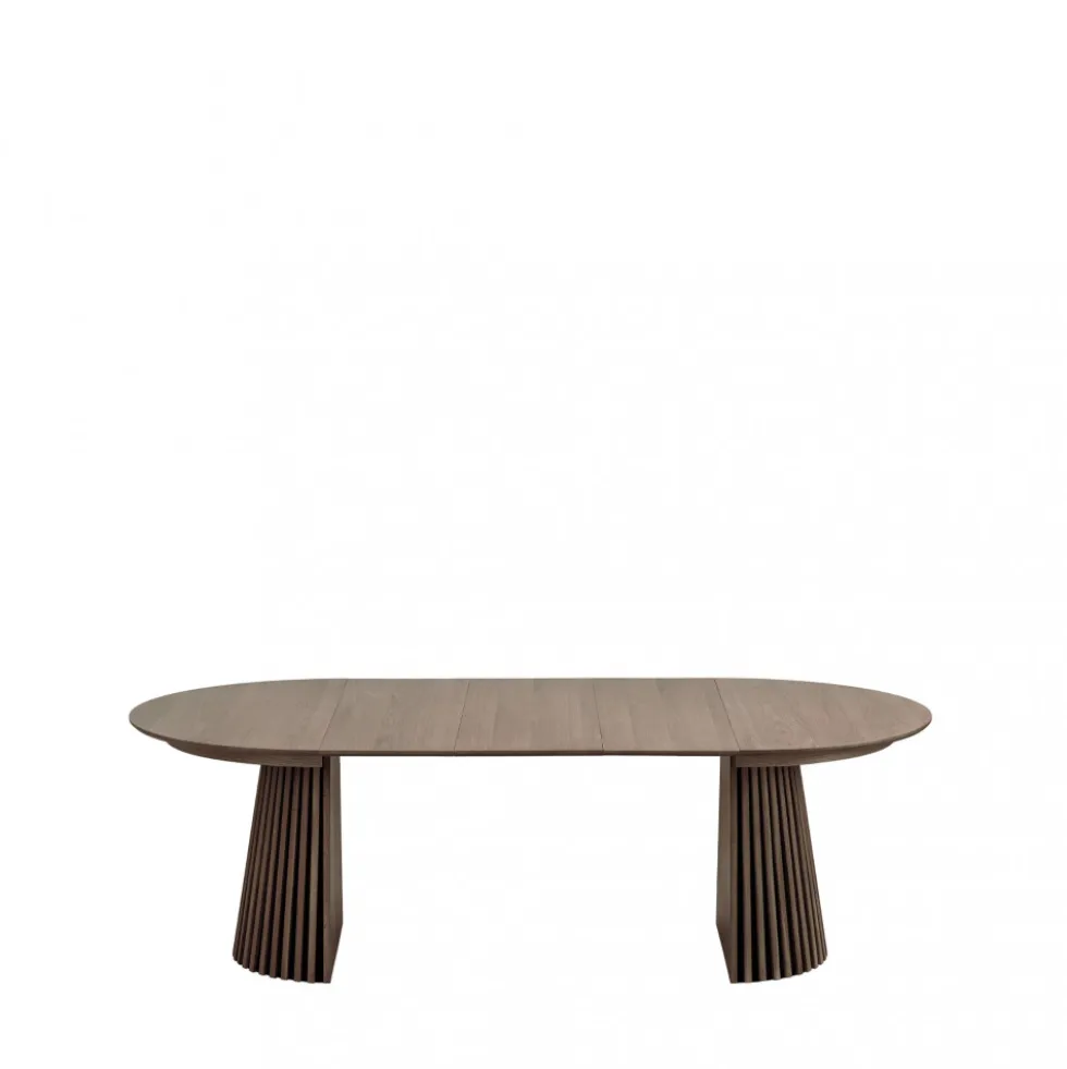 OSAKA Table à manger extensible 4 à 10 personnes 120-240x120cm en bois