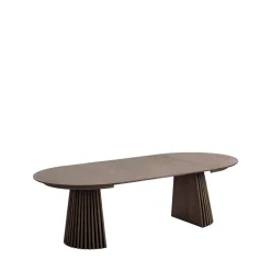 OSAKA Table à manger extensible 4 à 10 personnes 120-240x120cm en bois