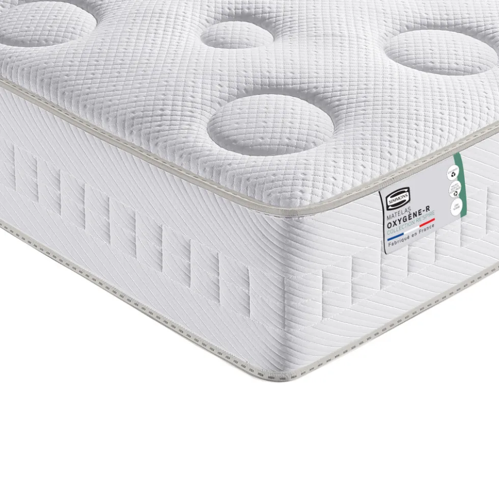 OXYGÈNE-R Matelas 100% ressorts, épaisseur 26cm, accueil moelleux