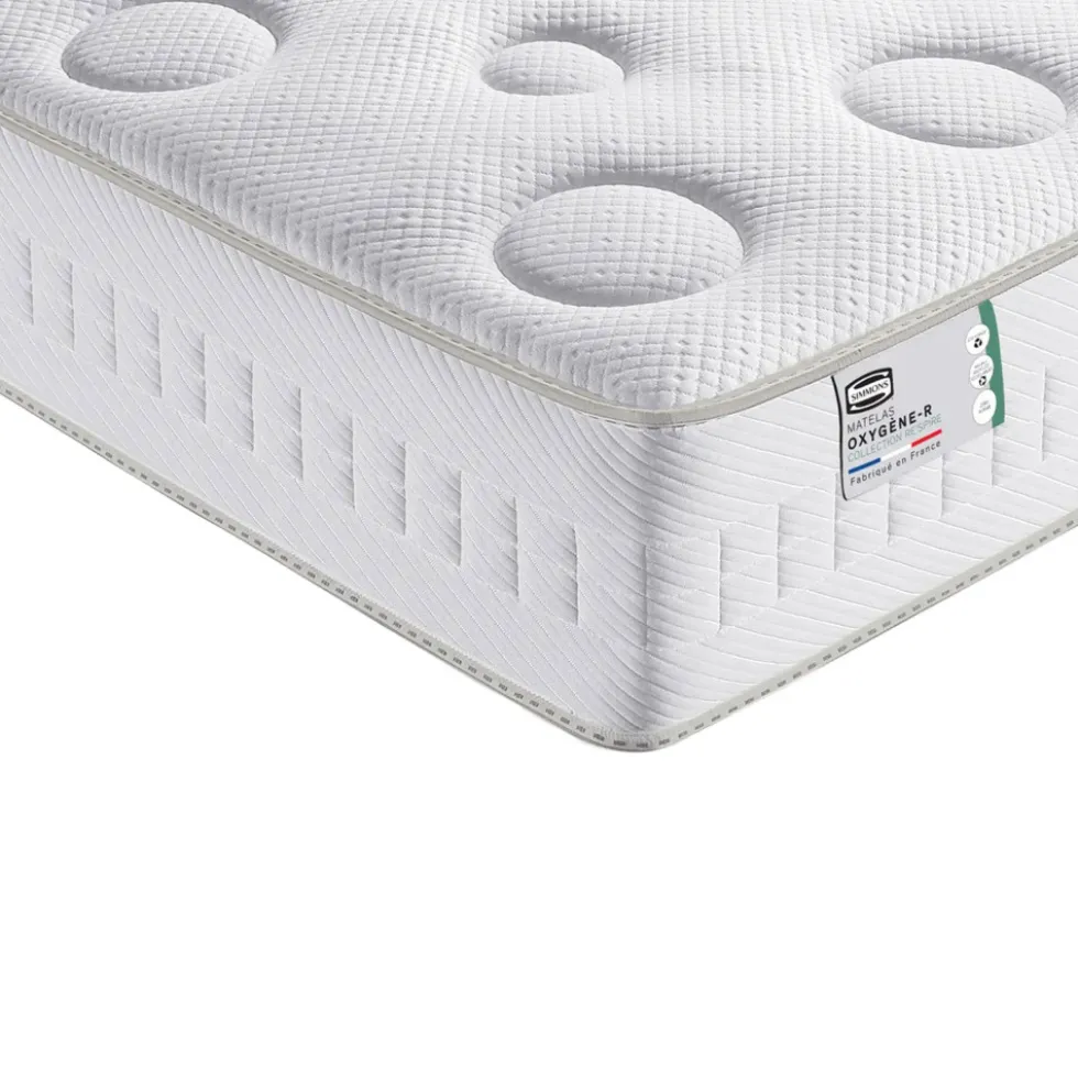 OXYGÈNE-R Matelas 100% ressorts, épaisseur 26cm, accueil moelleux