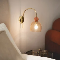 OYA Applique murale en verre et métal