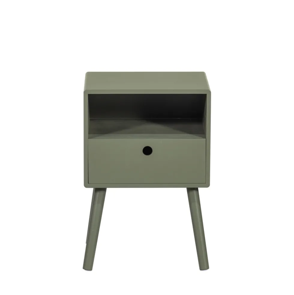 OZZY Table de chevet 1 tiroir, 1 niche en bois