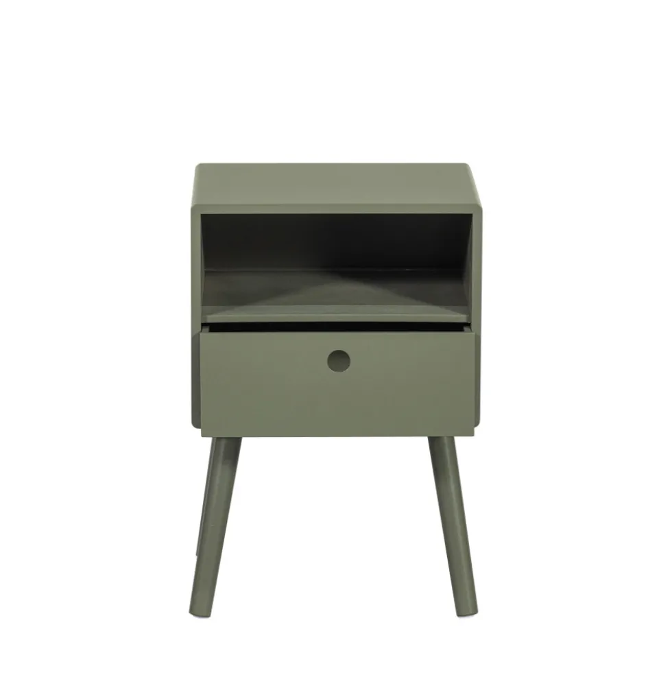 OZZY Table de chevet 1 tiroir, 1 niche en bois