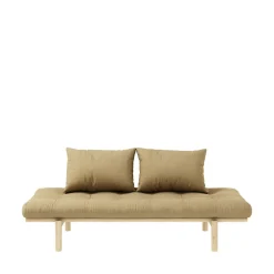 PACE Daybed en bois naturel et tissu