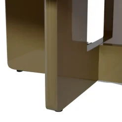 PALOMA Table basse ronde en bois laqué ø80cm