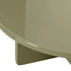 PALOMA Table basse ronde en bois laqué ø80cm