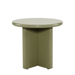 PALOMA Table d'appoint ronde en bois laqué ø50cm