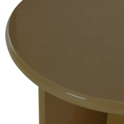 PALOMA Table d'appoint ronde en bois laqué ø50cm