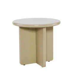 PALOMA Table d'appoint ronde en bois laqué ø50cm