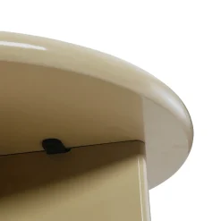 PALOMA Table d'appoint ronde en bois laqué ø50cm