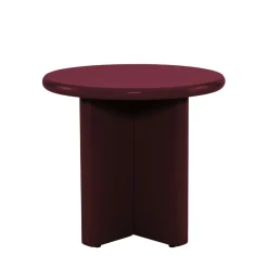 PALOMA Table d'appoint ronde en bois laqué ø50cm