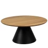 PARIDES Table basse ronde en bois ø85cm