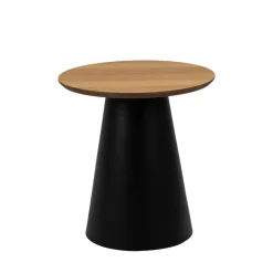 PARIDES Table d'appoint ronde en bois ø45cm