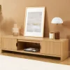 PAULA Meuble TV 2 portes en bois L160cm