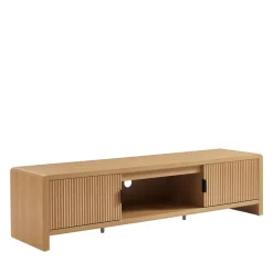 PAULA Meuble TV 2 portes en bois L160cm