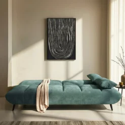 PECO Canapé convertible 3 places en tissu chenille