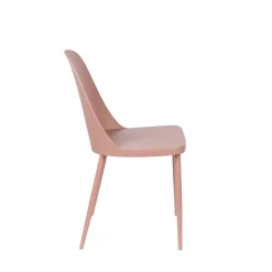 PIP Lot de 2 chaises en résine et métal