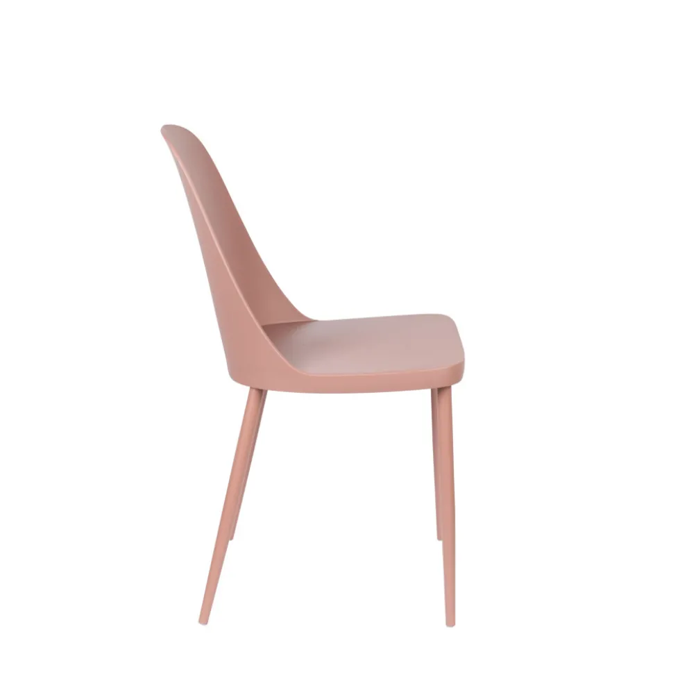 PIP Lot de 2 chaises en résine et métal