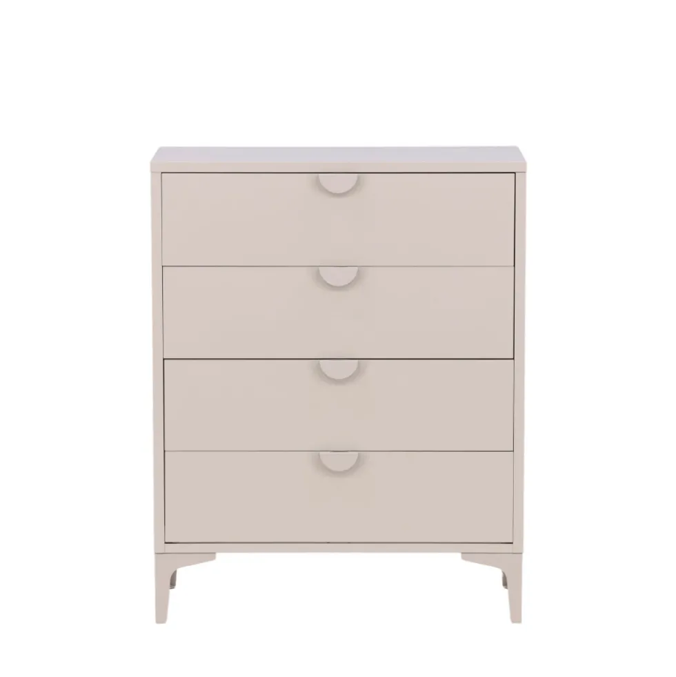 PIRING Commode 4 tiroirs en métal L78cm