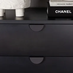 PIRING Commode 4 tiroirs en métal L78cm