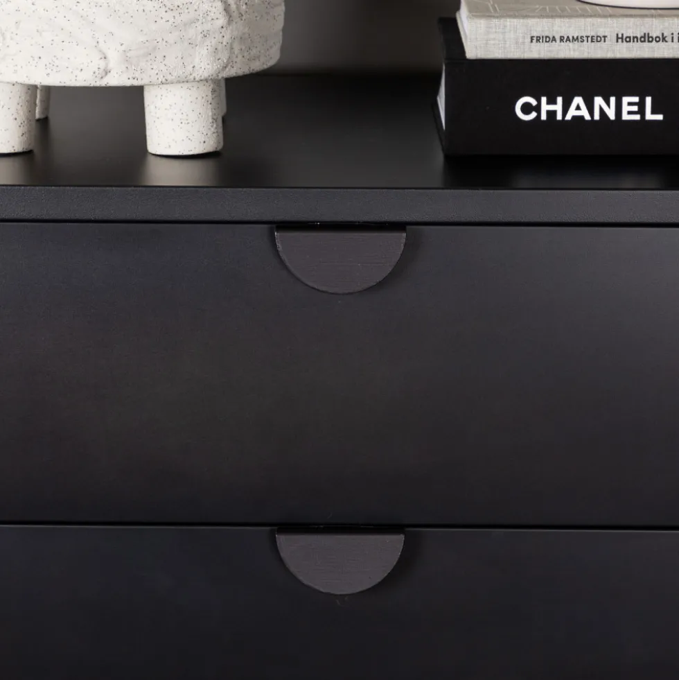PIRING Commode 4 tiroirs en métal L78cm