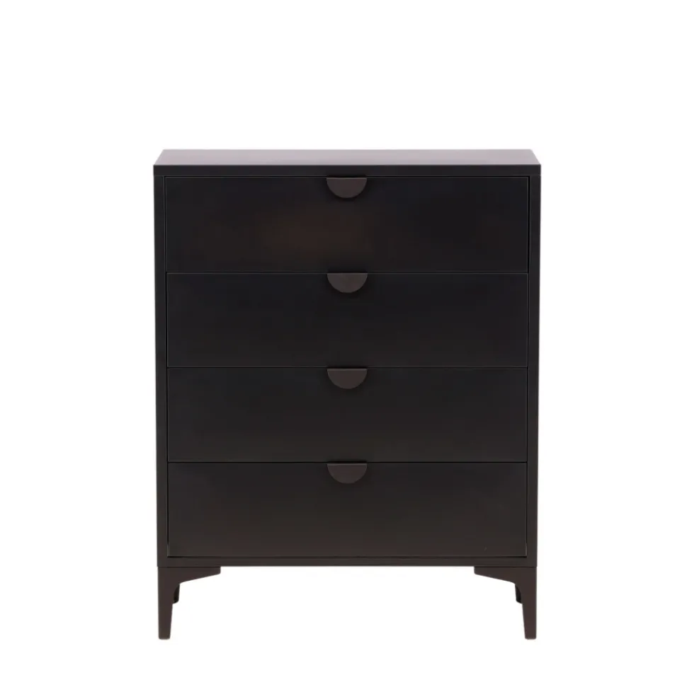 PIRING Commode 4 tiroirs en métal L78cm