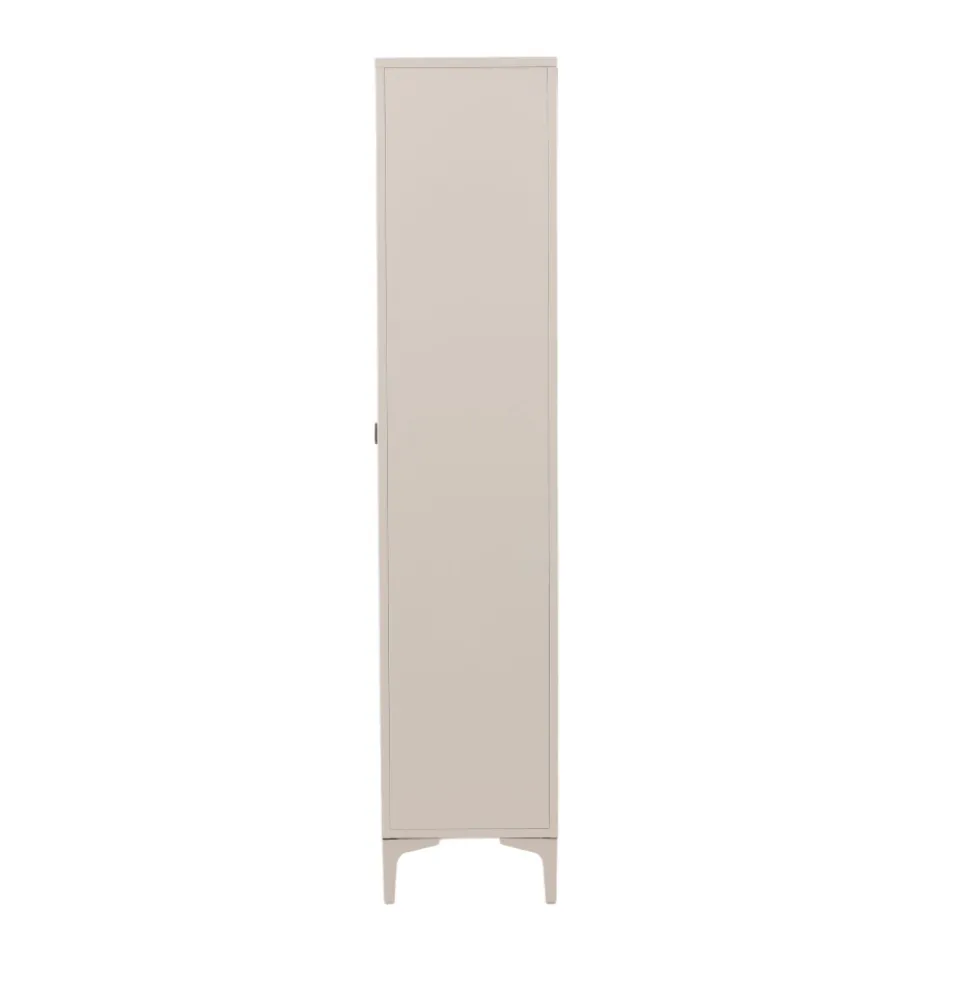 PIRING Vaisselier 2 portes en verre et métal H190cm