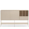 PLATT Buffet 2 portes en bois et métal L166 cm