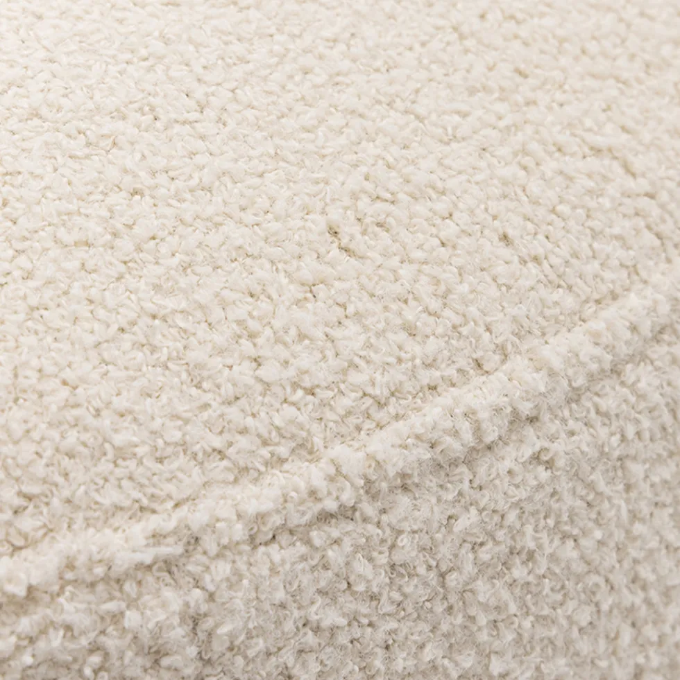PLOOM Banc arrondi en tissu bouclette L105cm