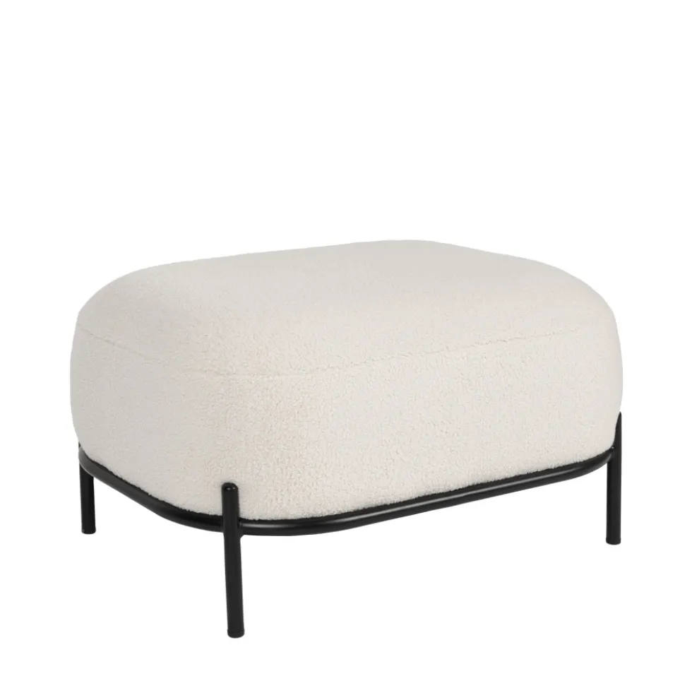POLLYRepose-pieds en tissu bouclette