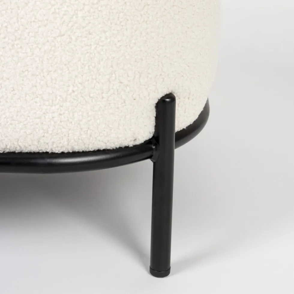 POLLYRepose-pieds en tissu bouclette