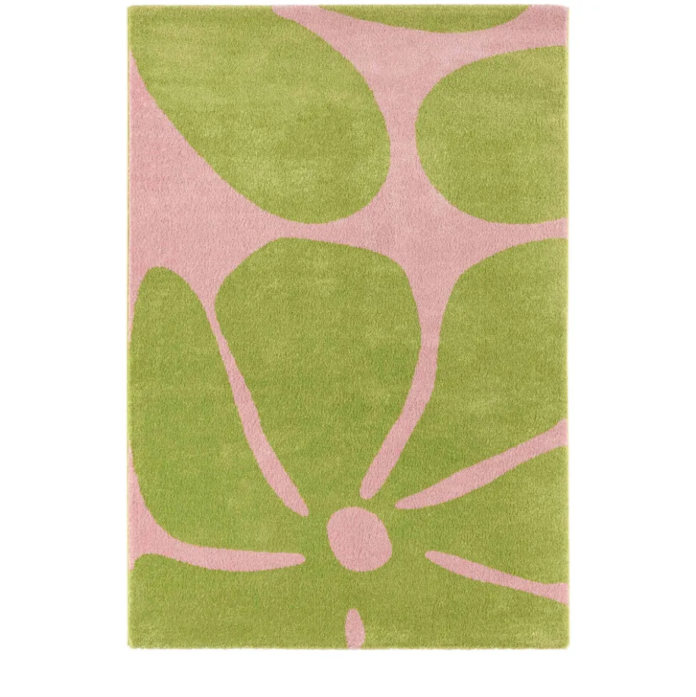 POP Tapis vintage à motif floral