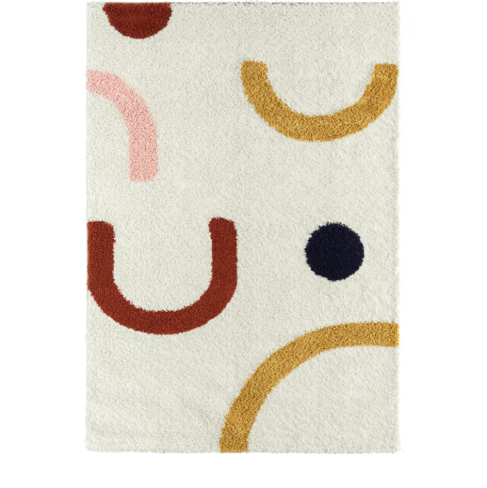 POPY Tapis contemporain aux formes géométriques