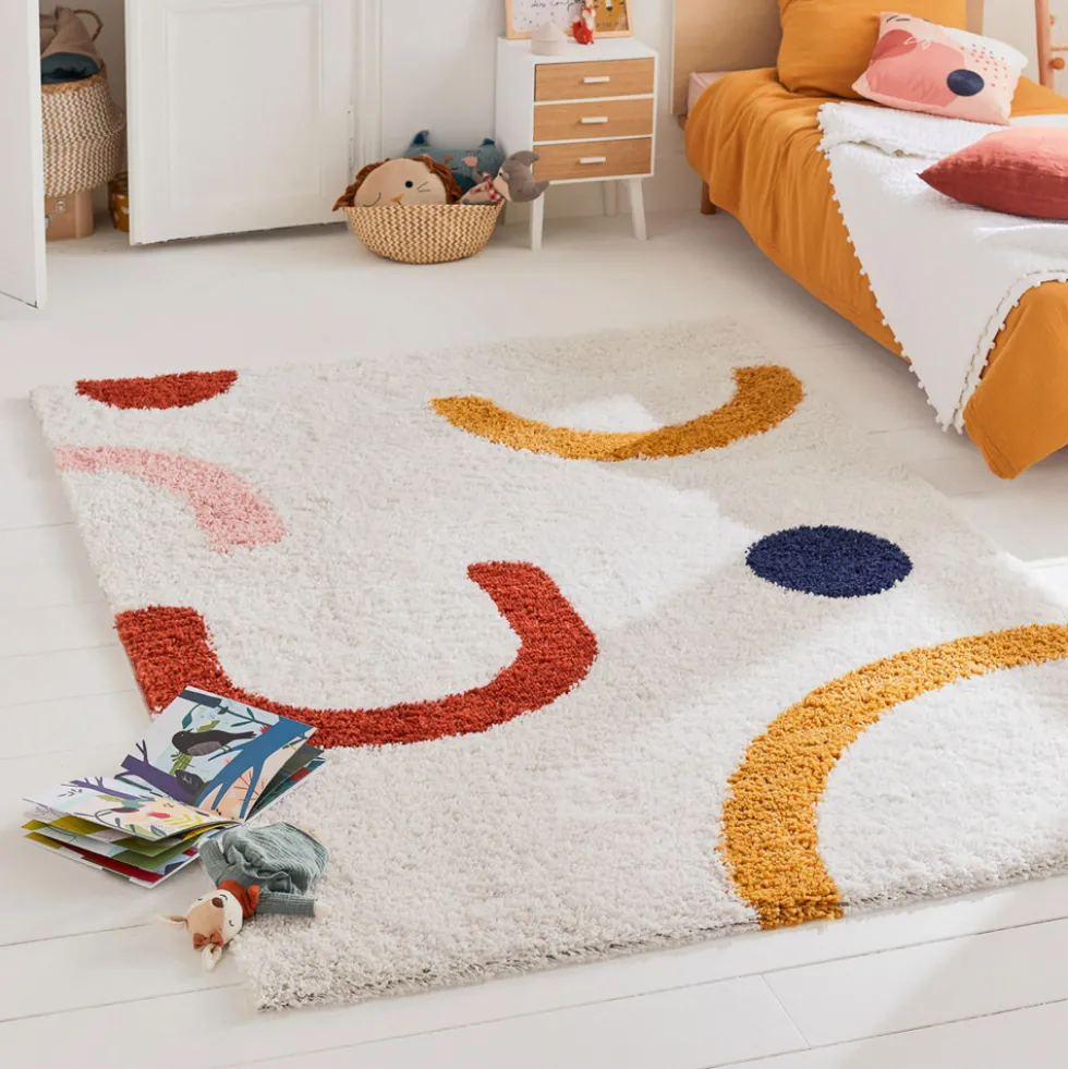 POPY Tapis contemporain aux formes géométriques