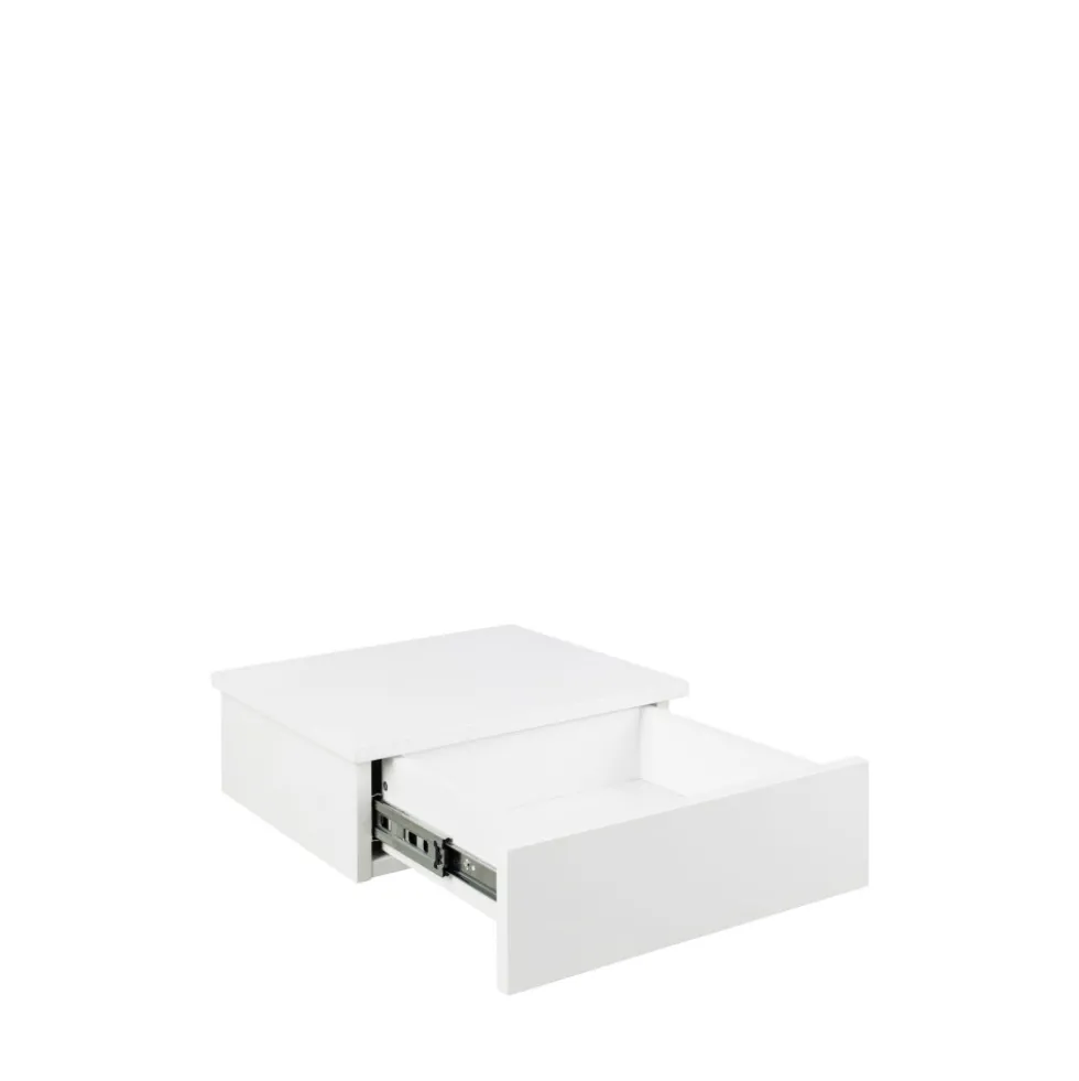 PUERTO Table de chevet murale 1 tiroir en bois