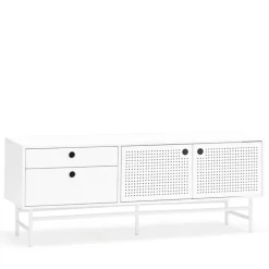 PUNTO Buffet en bois 2 portes 2 tiroirs L140cm