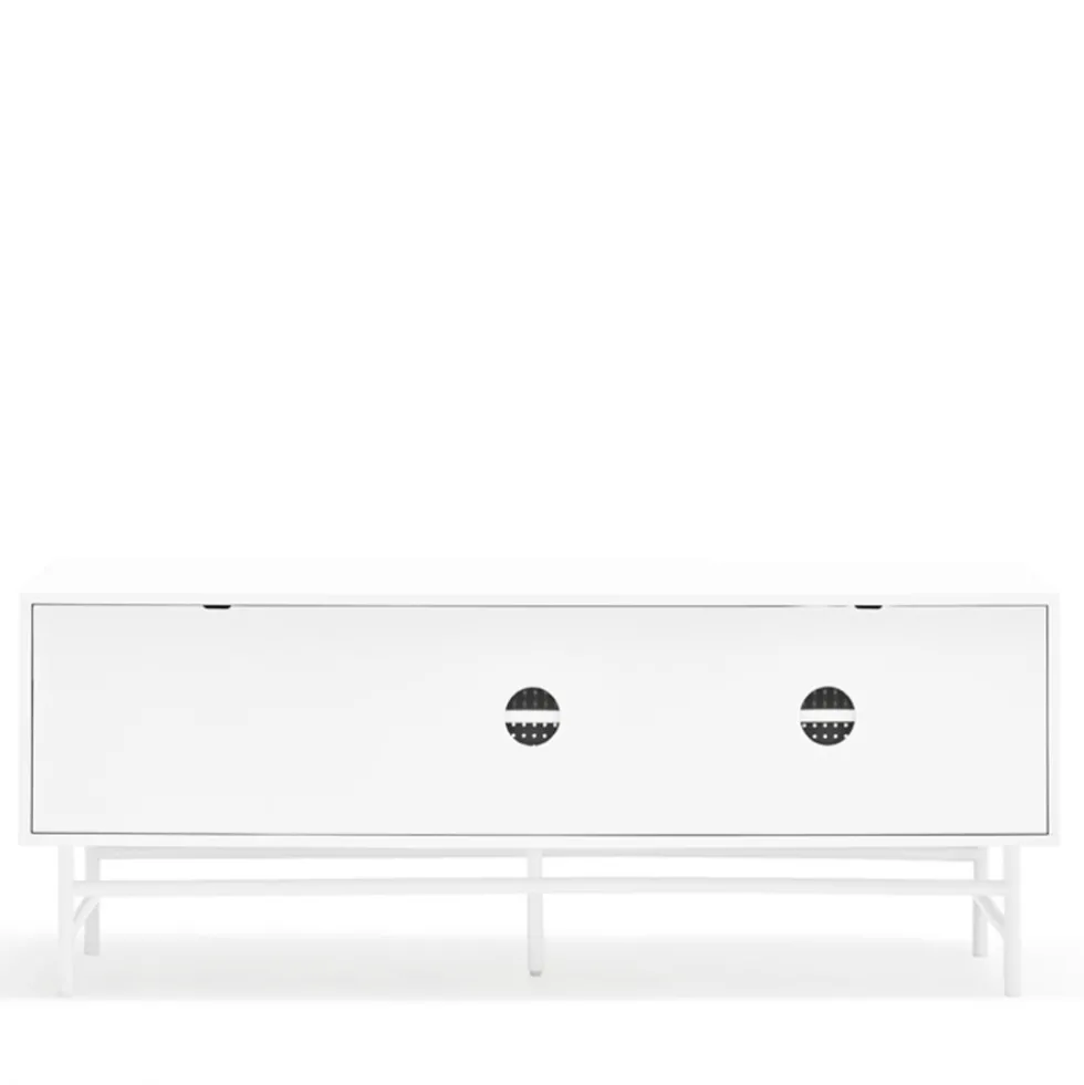 PUNTO Buffet en bois 2 portes 2 tiroirs L140cm