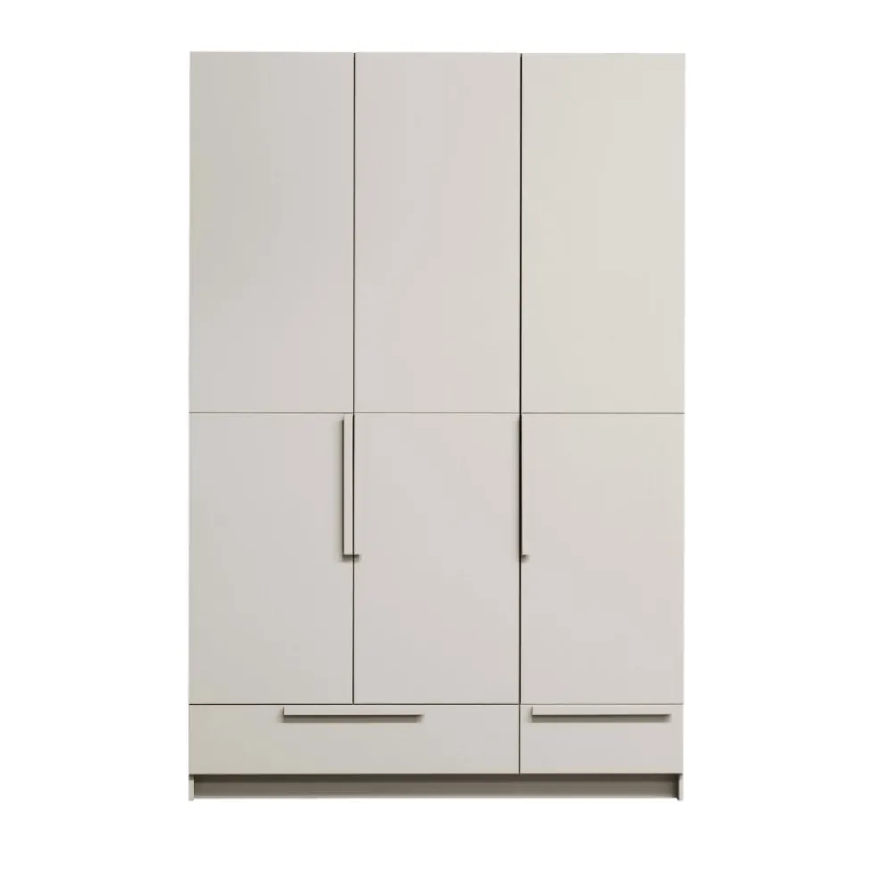 PURE Armoire 3 portes en bois H215cm