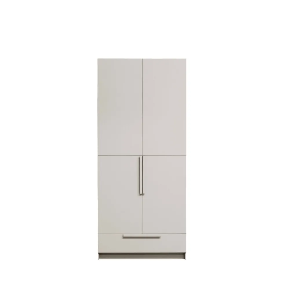 PURE Armoire 2 portes en bois L95cm