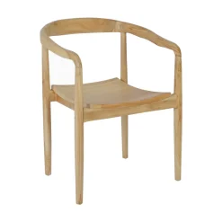 RADEN Lot de 2 fauteuils de table en teck