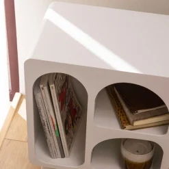 RICHIE Table de chevet 3 niches en bois